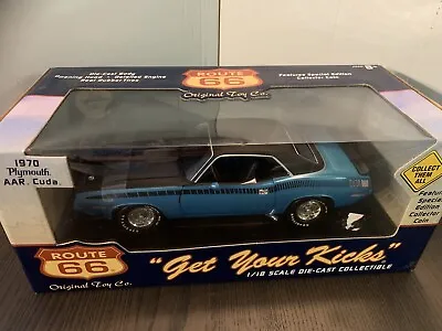 1/18 Route 66 1970 Plymouth AAR Cuda ‘Get Your Kicks’ Mint! • $139