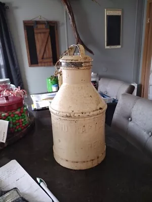 Vintage/Antique Grand Rapids Creamery Metal Cream Milk Can/Jug W/lid - Michigan • $49.99