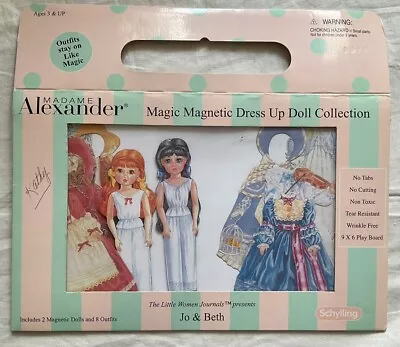 Schylling Madame Alexander Magic Magnetic Dress Up Dolls Little Women Jo & Beth • $14.99