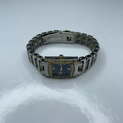 E Minicci Blue Two Tone Ladies 28273 Bangle Retro Stainless Untested • $4.75