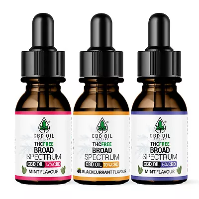 CBD Oil Mint & Blackcurrant THC-Free  500mg - 3000mg  In 30ml Bottle ! • £15