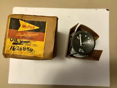 Mopar NOS Instrument Panel Oil Gauge 55 Dodge Royal Coronet Etc. • $79.50