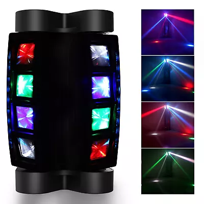 Party Light 8x10W Mini Spider Moving Head Light LED RGBW DMX Stage Lighting DJ • $59.99