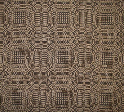 $11.95 • Buy Prim Antique Vtg Style Black Cotton Abigail Woven COVERLET RUNNER RQ23BSR