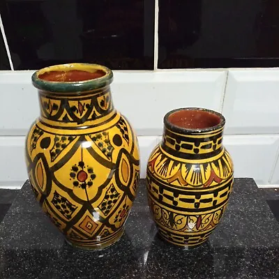 £45 • Buy Moroccan SAFI Studio Art - 2 X Vases