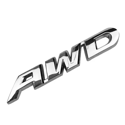 1 PCS Silver Metal AWD Emblem Badge Sticker Vehicle Car Exteiror Decals 9X1.5CM • $9.36