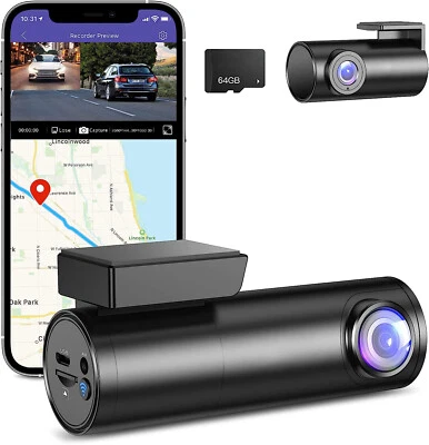 $55.80 • Buy 4K Dual Dash Cam Front And Rear IR Night Vision Car Recorder Camera WIFI GPS