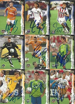 Autograph Signed 2009 Upper Deck Mls Soccer Cards *you Pick* *complete Your Set* • $3