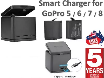 GoPro HERO 8 7 6 5 4 3+ Battery Charger Dual/Triple MANTA HERO Black Kit • $27.82