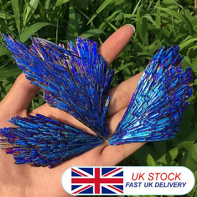 Natural Quartz Crystals Rainbow Titanium Cluster VUG Mineral Specimen Healing UK • £4.23