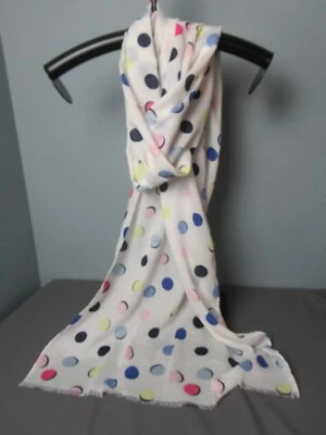 $17.93 • Buy NWOT Talbots Scarf - Mod Dots - Multi-colors - Polyester - 72  L - 223 G Ck