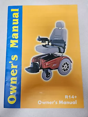 Used Owner's Manual For Dalton Merits R14+ Rear Wheel Drive Power Wheel Chair • $10