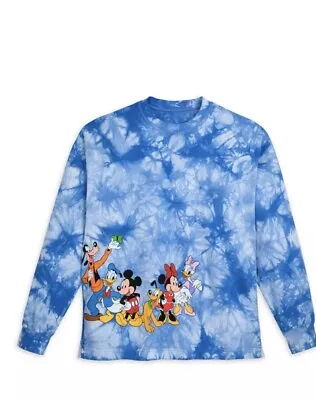 Mickey Mouse And Friends Tye Dye Disney Celebration Long Sleeve Shirt Size L • $69.99
