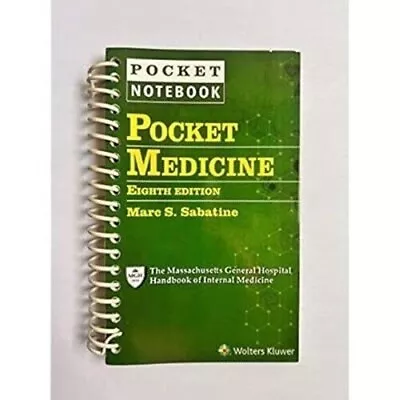 Pocket Medicine 8th Edition By Marc S. Sabatine (2022spiral Bound ) • $27