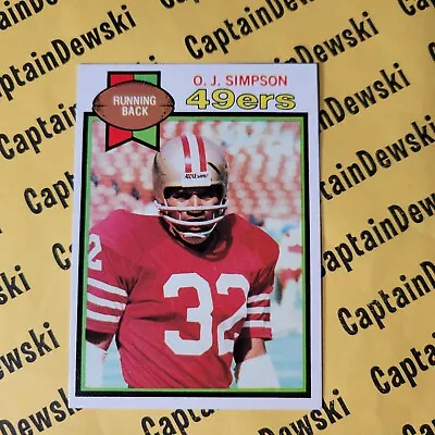 O.J. SIMPSON 1979 Topps #170 HOF Running Back San Francisco 49ers • $1.25