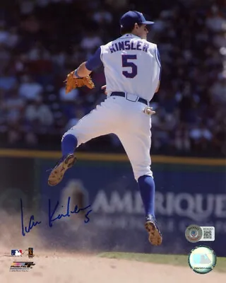 IAN KINSLER SIGNED AUTOGRAPHED 8x10 PHOTO TEXAS RANGERS LEGEND RARE BECKETT BAS • $85