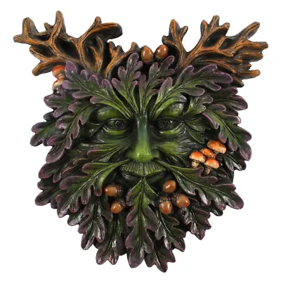 Green Man With Acorns And Toadstools Pagan Wall Plaque Garden Home Decoration • £15.99