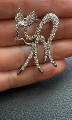 Genuine Swarovski Bambi Deer Brooch • £37