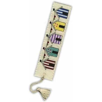 £8.15 • Buy Complete Cross Stitch Bookmark Kit -  Beach Huts Bookmark