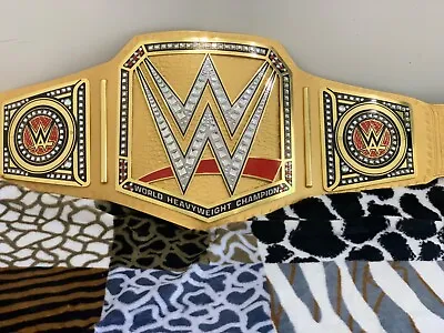 WWE World Heavyweight Championship Wrestling Replica Title Belt BRASS Adult Size • $199.90