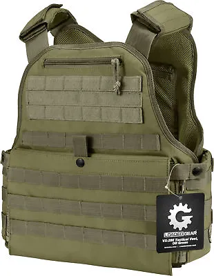 Barska Versatile MOLLE Plate Carrier Tactical Vest VX-500 Green BI12290 • $64.99