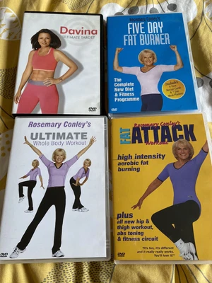 £4.99 • Buy Workout Exercise DVD Bundle Davina & Rosemary Conley X4 