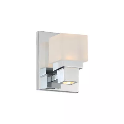 WAC Lighting WS-44505-CH Kube LED 6  Chrome ADA Wall Sconce Wall Light • $74.98