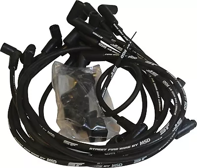 MSD 5554 SBC Small Block Chevy 350 Street Fire Spark Plug Wires HEI Wire Set • $62.07