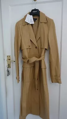 Aligne Maxi Leather Trench Coat/mac BNWT • £60