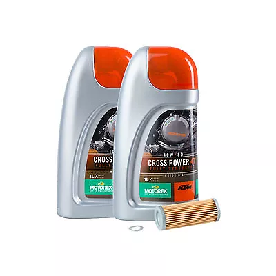 Tusk Oil Change Kit With KTM Motorex Cross Power 4T 10W-50 • $69.76