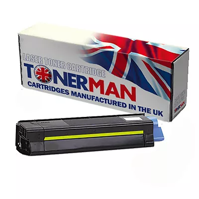 Toner For Oki C5250 C5450 C5510 C5540 42127454 Yellow UK Remanufactured • £14.80