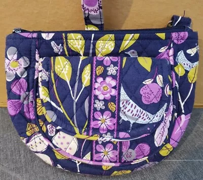 Vera Bradley FLORAL NIGHTINGALE Small Crossbody Purse Bag • $12.99