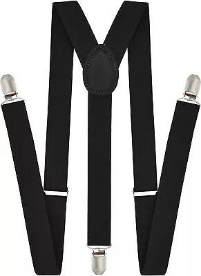 Suspenders For Women And Men | Elastic Adjustable Y-Back | Pant Clips Wedding • $9.95