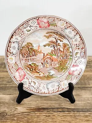 W R Midwinter Rural England Plate 10  Landscape Multicolor Dinner Platter • $17.50