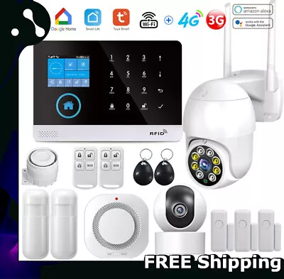 $118.97 • Buy Sistema De Alarma Para Casa Security Alarm System Wireless WIFI GSM Alexa Google