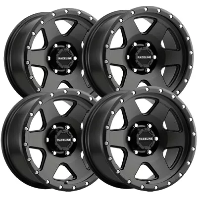 (Set Of 4) Raceline 946B Boost 18x9 6x135 +12mm Satin Black Wheels Rims 18  Inch • $847.96