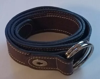 Lacoste Womens Leather Belt Brown Size 34  / 85cm • £14.99