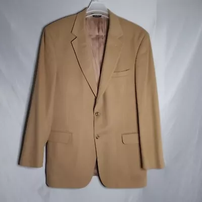 Jos. A. Bank Men's Cashmere Tan Fully Lined Single Breast Blazer Sportscoat 43L • $35