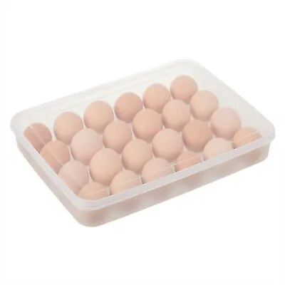 £7.99 • Buy 24 Egg Holder Boxes Tray Storage Box Eggs Refrigerator Container Plastic Case 