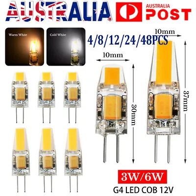 4-48pcs Dimmable G4 LED COB 3W 6W Light Bulb Capsule Lamp Replace Halogen Bulb • $2.99