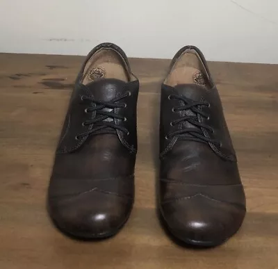 Taos Jive Lace Up Leather Oxford Shoes Brown Women's Size 6 • $29.95