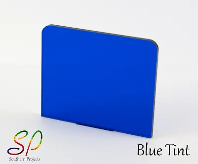 Blue Tint Acrylic 3mm Cast Acrylic Sheet In Transparent Blue • £7.55