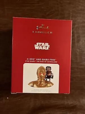 Hallmark C-3PO And Babu Frik Christmas Ornament • $6