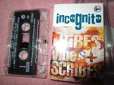 Incognito ‎– Tribes Vibes + Scribes. Talkin' Loud 512 363-4 Tape Cassette Album • $12.45