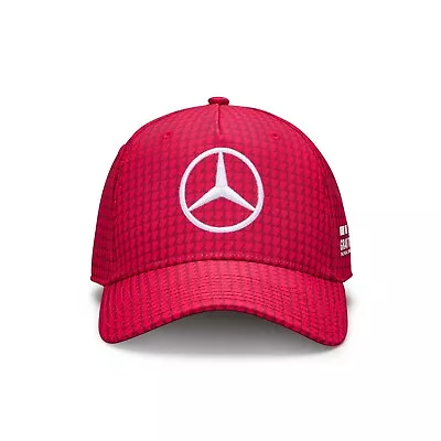 Mercedes AMG Petronas Lewis Hamilton 2023 Official Driver Baseball Cap Apple Red • £23.90