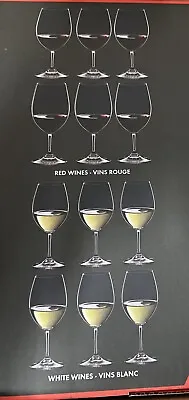 New Riedel Ouverture Red And White Magnum Wine Glasses Set Of 12 6 White 6 Red • $164