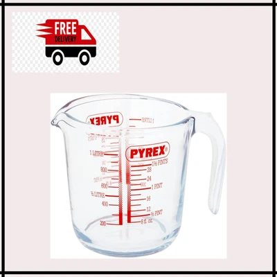 £7.59 • Buy Pyrex Glass Measuring Jug, 1L, Transparent