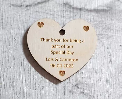 £2.40 • Buy Wedding Wooden Favours PERSONALISED Wedding Day Table Decoration,Guest Favours 3