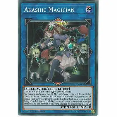 £2.45 • Buy SHVA-EN052 Akashic Magician | 1st Edition | Super Rare Card | YuGiOh TCG Link-2