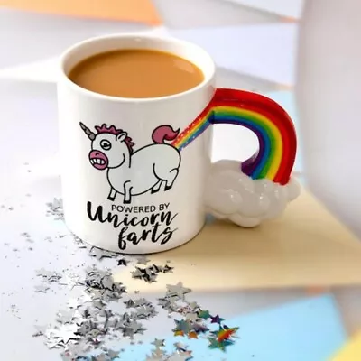 $22.95 • Buy The Giant Unicorn Farts Coffee Mug - Novelty Mugs